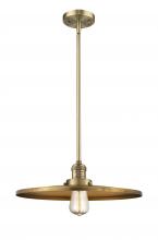 Innovations Lighting 201S-BB-MFR-BB-16 - Appalachian - 1 Light - 16 inch - Brushed Brass - Stem Hung - Mini Pendant