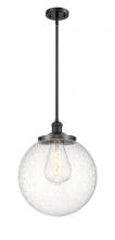 Innovations Lighting 201S-BK-G204-14 - Beacon - 1 Light - 14 inch - Matte Black - Stem Hung - Pendant