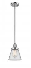  201S-PC-G62-LED - Cone - 1 Light - 6 inch - Polished Chrome - Stem Hung - Mini Pendant