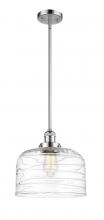 Innovations Lighting 201S-PC-G713-L - Bell - 1 Light - 12 inch - Polished Chrome - Stem Hung - Mini Pendant