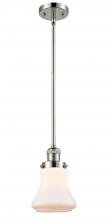 Innovations Lighting 201S-PN-G191 - Bellmont - 1 Light - 7 inch - Polished Nickel - Stem Hung - Mini Pendant