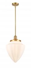 Innovations Lighting 201S-SG-G661-12 - Bullet - 1 Light - 12 inch - Satin Gold - Stem Hung - Mini Pendant