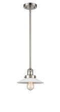 Innovations Lighting 201S-SN-G1 - Halophane - 1 Light - 9 inch - Brushed Satin Nickel - Stem Hung - Mini Pendant