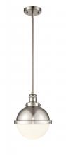 Innovations Lighting 201S-SN-HFS-81-SN - Hampden - 1 Light - 9 inch - Brushed Satin Nickel - Stem Hung - Mini Pendant