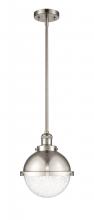 Innovations Lighting 201S-SN-HFS-84-SN - Hampden - 1 Light - 9 inch - Brushed Satin Nickel - Stem Hung - Mini Pendant