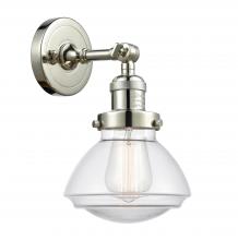 Innovations Lighting 203-PN-G322 - Olean - 1 Light - 7 inch - Polished Nickel - Sconce