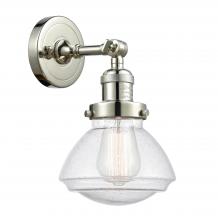 Innovations Lighting 203-PN-G324 - Olean - 1 Light - 7 inch - Polished Nickel - Sconce