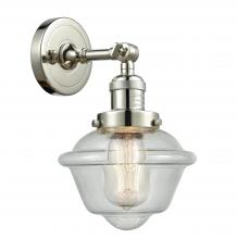 Innovations Lighting 203-PN-G534 - Oxford - 1 Light - 8 inch - Polished Nickel - Sconce