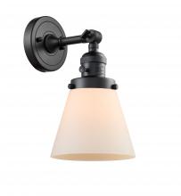 Innovations Lighting 203SW-BK-G61 - Cone - 1 Light - 6 inch - Matte Black - Sconce