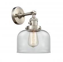 Innovations Lighting 203SW-SN-G72 - Bell - 1 Light - 8 inch - Brushed Satin Nickel - Sconce