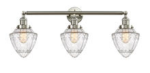 Innovations Lighting 205-SN-G664-7 - Bullet - 3 Light - 34 inch - Brushed Satin Nickel - Bath Vanity Light