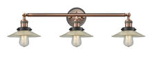 Innovations Lighting 205BP-ACBK-G2 - Halophane - 3 Light - 33 inch - Antique Copper - Bath Vanity Light