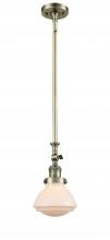 Innovations Lighting 206-AB-G321 - Olean - 1 Light - 7 inch - Antique Brass - Stem Hung - Mini Pendant