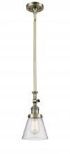 Innovations Lighting 206-AB-G64 - Cone - 1 Light - 6 inch - Antique Brass - Stem Hung - Mini Pendant