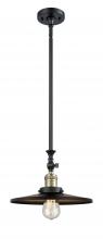 Innovations Lighting 206-BAB-MFR-BK-12 - Appalachian - 1 Light - 12 inch - Black Antique Brass - Stem Hung - Mini Pendant