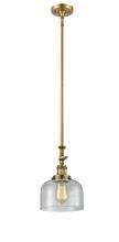 Innovations Lighting 206-BB-G74 - Bell - 1 Light - 8 inch - Brushed Brass - Stem Hung - Mini Pendant