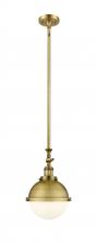 Innovations Lighting 206-BB-HFS-81-BB - Hampden - 1 Light - 9 inch - Brushed Brass - Stem Hung - Mini Pendant