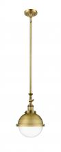 Innovations Lighting 206-BB-HFS-82-BB - Hampden - 1 Light - 9 inch - Brushed Brass - Stem Hung - Mini Pendant