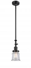 Innovations Lighting 206-BK-G182S - Canton - 1 Light - 5 inch - Matte Black - Stem Hung - Mini Pendant