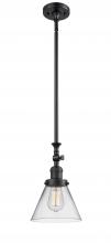 Innovations Lighting 206-BK-G42 - Cone - 1 Light - 8 inch - Matte Black - Stem Hung - Mini Pendant