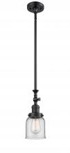 Innovations Lighting 206-BK-G52 - Bell - 1 Light - 5 inch - Matte Black - Stem Hung - Mini Pendant