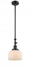 Innovations Lighting 206-BK-G71 - Bell - 1 Light - 8 inch - Matte Black - Stem Hung - Mini Pendant