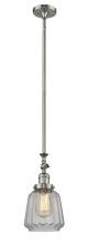 Innovations Lighting 206-SN-G142 - Chatham - 1 Light - 7 inch - Brushed Satin Nickel - Stem Hung - Mini Pendant