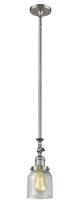 Innovations Lighting 206-SN-G54 - Bell - 1 Light - 5 inch - Brushed Satin Nickel - Stem Hung - Mini Pendant