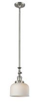 Innovations Lighting 206-SN-G71-LED - Bell - 1 Light - 8 inch - Brushed Satin Nickel - Stem Hung - Mini Pendant