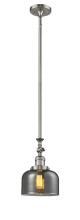 Innovations Lighting 206-SN-G73 - Bell - 1 Light - 8 inch - Brushed Satin Nickel - Stem Hung - Mini Pendant