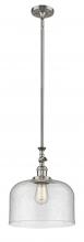 Innovations Lighting 206-SN-G74-L-LED - Bell - 1 Light - 12 inch - Brushed Satin Nickel - Stem Hung - Mini Pendant