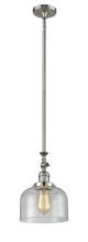 Innovations Lighting 206-SN-G74 - Bell - 1 Light - 8 inch - Brushed Satin Nickel - Stem Hung - Mini Pendant