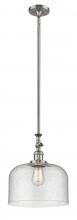 Innovations Lighting 206-SN-G74-L - Bell - 1 Light - 12 inch - Brushed Satin Nickel - Stem Hung - Mini Pendant