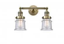  208-AB-G184S - Canton - 2 Light - 17 inch - Antique Brass - Bath Vanity Light