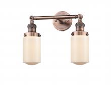 Innovations Lighting 208-AC-G311 - Dover - 2 Light - 14 inch - Antique Copper - Bath Vanity Light