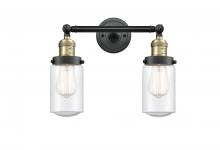  208-BAB-G314-LED - Dover - 2 Light - 14 inch - Black Antique Brass - Bath Vanity Light