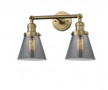 Innovations Lighting 208-BB-G63 - Cone - 2 Light - 16 inch - Brushed Brass - Bath Vanity Light