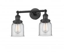 Innovations Lighting 208-BK-G52 - Bell - 2 Light - 16 inch - Matte Black - Bath Vanity Light