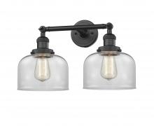 Innovations Lighting 208-BK-G72 - Bell - 2 Light - 19 inch - Matte Black - Bath Vanity Light