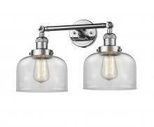 Innovations Lighting 208-PC-G72 - Bell - 2 Light - 19 inch - Polished Chrome - Bath Vanity Light