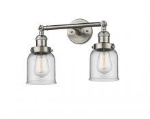 Innovations Lighting 208-SN-G52 - Bell - 2 Light - 16 inch - Brushed Satin Nickel - Bath Vanity Light