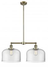 Innovations Lighting 209-AB-G72-L - Bell - 2 Light - 21 inch - Antique Brass - Stem Hung - Island Light