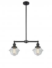 Innovations Lighting 209-BK-G532 - Oxford - 2 Light - 24 inch - Matte Black - Stem Hung - Island Light