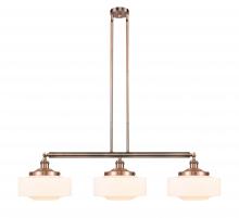  213-AC-G691-12 - Bridgeton - 3 Light - 44 inch - Antique Copper - Stem Hung - Island Light