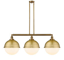 Innovations Lighting 213-BB-HFS-121-BB - Hampden - 3 Light - 45 inch - Brushed Brass - Stem Hung - Island Light