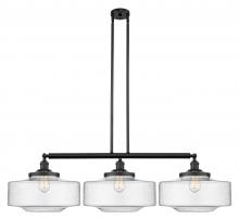 Innovations Lighting 213-BK-G694-16 - Bridgeton - 3 Light - 50 inch - Matte Black - Stem Hung - Island Light