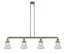  214-AB-G194-LED - Bellmont - 4 Light - 51 inch - Antique Brass - Stem Hung - Island Light