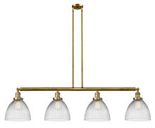 Innovations Lighting 214-BB-G222 - Seneca Falls - 4 Light - 51 inch - Brushed Brass - Stem Hung - Island Light