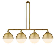 Innovations Lighting 214-BB-HFS-121-BB - Hampden - 4 Light - 58 inch - Brushed Brass - Stem Hung - Island Light