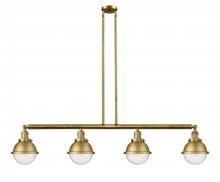 Innovations Lighting 214-BB-HFS-64-BB - Hampden - 4 Light - 52 inch - Brushed Brass - Stem Hung - Island Light